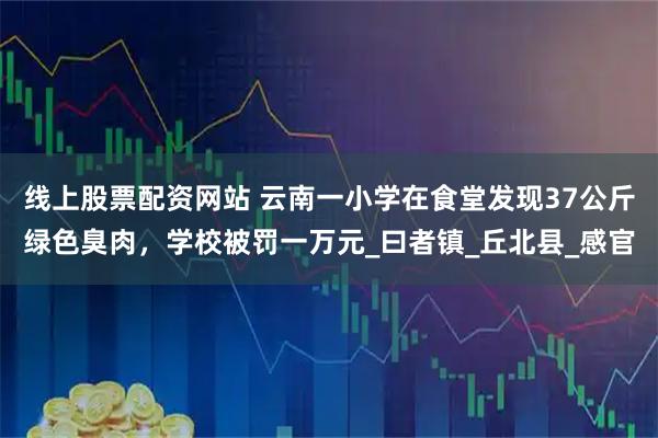 线上股票配资网站 云南一小学在食堂发现37公斤绿色臭肉，学校被罚一万元_曰者镇_丘北县_感官